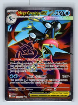 Mega Greninja ex 100/086 Ultra Rare Chaos Rising Pokemon Holo Near Mint - Image 1