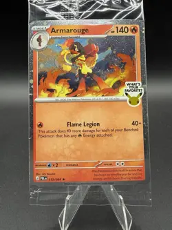 Pokemon Armarouge Best Buy Promo 012/084 Pitch Black Sealed What's Your Favorite - Image 1