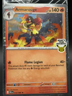 Pokemon Armarouge Best Buy Promo 012/084 Pitch Black Sealed What's Your Favorite - Image 4