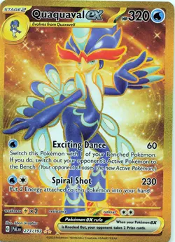 POKEMON Quaquaval ex #273/193 Holo SV02: Paldea Evolved NM - Image 1