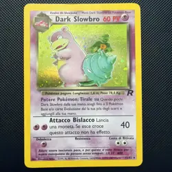 Pokemon Dark Slowbro Team Rocket Holo Rare #12 Holo Swirl ITALIAN - Image 1