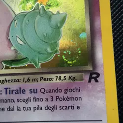 Pokemon Dark Slowbro Team Rocket Holo Rare #12 Holo Swirl ITALIAN - Image 2