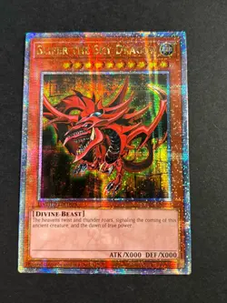 YuGiOh Slifer the Sky Dragon (Quarter Century Secret Rare) LC01-EN002 Legendary - Image 1