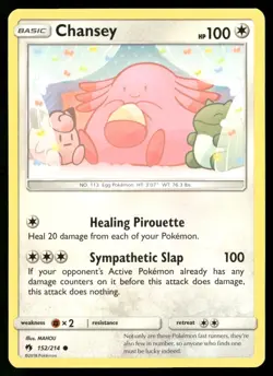 Chansey 152/214 Common Lost Thunder Pokemon NM/M - Image 1