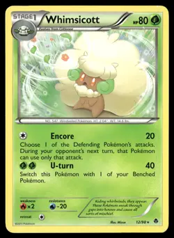 Whimsicott 12/98 Rare Emerging Powers Pokemon NM/M - Image 1