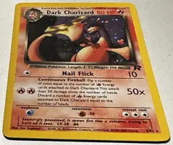 2000 Pokemon Dark Charizard 4/82 Team Rocket Holo Rare WOTC LP Lightly Played - Image 2
