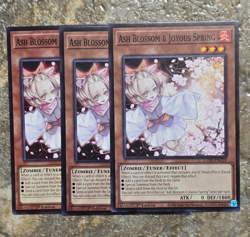 x3 Ash Blossom & Joyous Spring L5DD-ENC09 & L5DD-ENY17 Common 1ST NM - Image 2