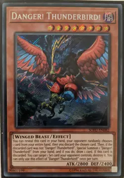 YuGiOh Danger! Thunderbird! Secret Rare SOFU-EN082 - Image 1