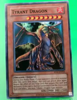 Tyrant Dragon RP02-EN056 Super Rare Yugioh Retro Pack 2 Unlimited Edition LP - Image 1