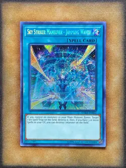 Yugioh Sky Striker Maneuver - Jamming Waves! DASA-EN032 Secret Rare NM - Image 1