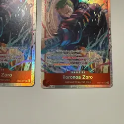 3 x Roronoa Zoro EB04-007 SR ENGLISH OP15 Adventure on KAMI’s Island NM - Image 4