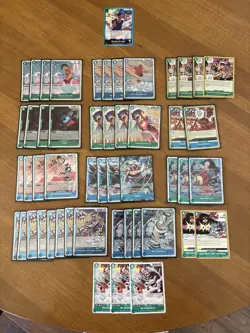 One Piece TCG Op16 Blue/Green Luffy Deck with Alt Buggy Full Deck - Image 2