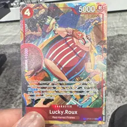 One Piece CCG Lucky.Roux OP09-015 Treasure Rare Foil A Fist of Divine Speed EN - Image 1