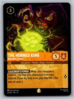 Attack of the Vine! Disney Lorcana The Horned King - Merciless Master 22/207 NM - Image 1