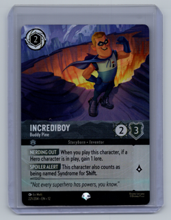 Incrediboy Buddy Pine 221/204 Epic Foil Disney Lorcana Wilds Unknown - Image 1
