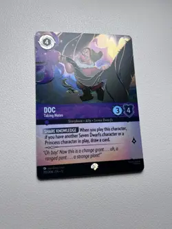 Disney Lorcana TCG Doc - Taking Notes 210/204 Epic Foil Wilds Unknown - Image 3