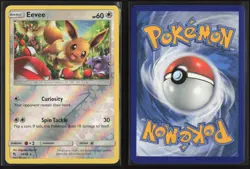 Eevee 48/68 Holo Rare Hidden Fates Pokemon Reverse Holo Near Mint - Image 3