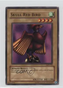 Skull Red Bird YuGiOh Legend of Blue Eyes White Dragon #LOB-105 2002 READ - Image 1