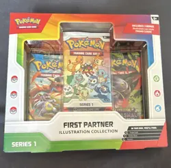 Pokemon TCG First Partner Illustration Collection Series 1 Promo Box 3 Cards - Image 1