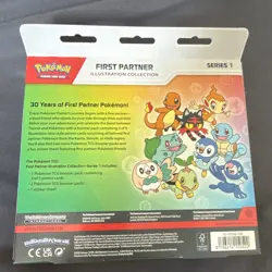 Pokemon TCG First Partner Illustration Collection Series 1 Promo Box 3 Cards - Image 2