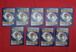Pokemon TCG Base Set Trainer Bundle 9 Cards Vintage WOTC Mixed Condition - Image 2