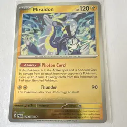 Pokemon TCG Pitch Black Fates Miraidon 028/084. 2-Cards Lot Normal / Rev Holo - Image 3