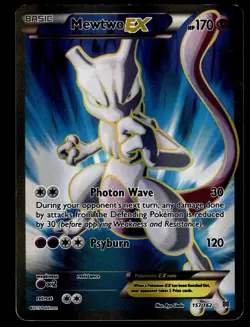 Mewtwo EX 157/162 Ultra Rare XY Breakthrough Pokemon Card - Image 1