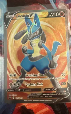 Lucario V SWSH213 SWSH: Sword & Shield Promo Cards Holo - Image 1