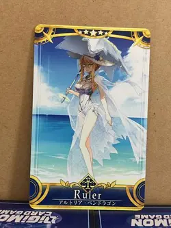 Artoria Pendragon Stage 2 Ruler Star 5 FGO Fate Grand Order Arcade Card - Image 1