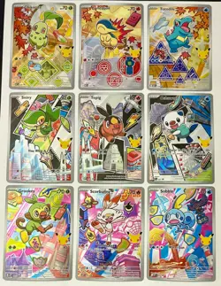 Pokemon First Partner Illustration Collection Series 2 Complete Set (9 Cards) - Image 1