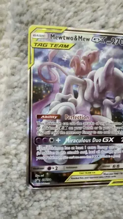 Pokemon TCG Mewtwo & Mew GX SM191 Black Star Promo Card MINT Condition - Image 2