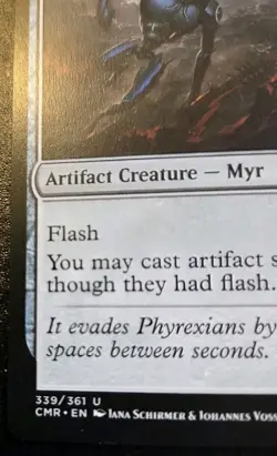 Shimmer Myr 339/361 Uncommon Commander Legends Magic: The Gathering - Image 4