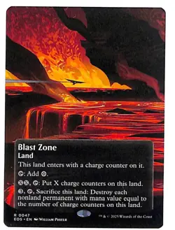 MTG Blast Zone BORDERLESS Non-Foil NM Edge of Eternities EOE #0047 Rare - Image 1