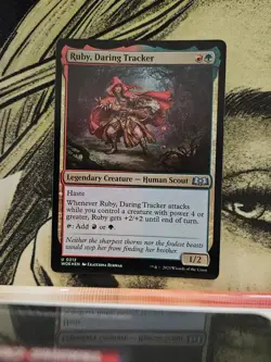 Ruby, Daring Tracker 212 Uncommon Wilds of Eldraine Magic: The Gathering Foil NM - Image 1