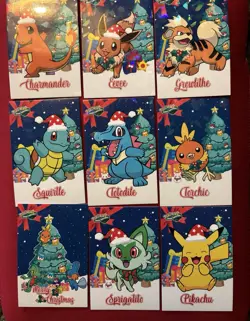 28 cards from Cracked Ice Holo Pokemon 2024 Card Database Merry Christmas - Image 1