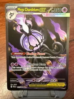 Mega Chandelure ex Pitch Black SIR 115/084 English - NM Pokemon TCG - Image 1