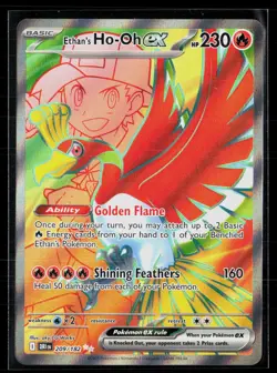 Ethan's Ho-Oh ex 209/182 Ultra Rare Destined Rivals Pokemon NM - Image 1