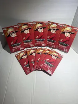 Lot of 10 factory sealed One Piece Card Game OP-13 “Carrying On His Will” - Image 1