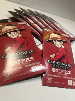 Lot of 10 factory sealed One Piece Card Game OP-13 “Carrying On His Will” - Image 3
