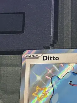 Pokemon TCG Ditto Paldean Fates 201/091 Shiny Holo Rare Card NM Condition - Image 2