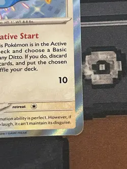 Pokemon TCG Ditto Paldean Fates 201/091 Shiny Holo Rare Card NM Condition - Image 4