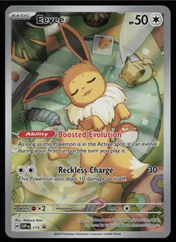 Eevee Black Star Promo Card SVP-173 Prismatic Evolutions ETB Pokemon TCG - Image 1