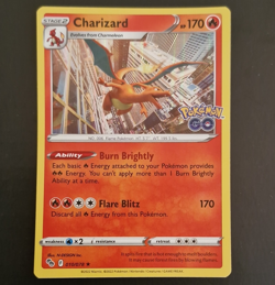 Pokemon TCG Charizard 010/078 Pokemon GO English Stage 2 Holo HP 170 - Image 1