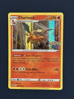 Charizard 010/078 Pokemon GO Reverse Holo - Image 1