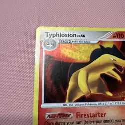 Pokemon Typhlosion TCG Mysterious Treasures Holo Card 16/123 Rare hp - Image 2