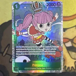 Bandai One Piece CCG Perona OP12-034 Special Holo Character Card 2000 Power - Image 1
