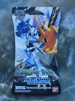 2021 Digimon Card Game Battle of Omni Sealed Booster Packs BT-05 Lot Of 12 Packs - Image 2