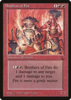 Brothers of Fire DRK NM MTG - Image 1