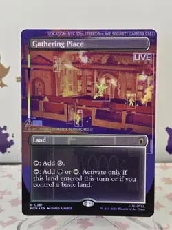 MTG Gathering Place (Borderless) Foil - Marvel's Super Heroes - Image 1