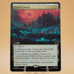 Castle Doom | 429 | Extended-Art Foil | Rare | Marvel Super Heroes | MTG | 2026 - Image 1